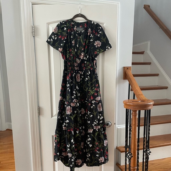 Anthropologie Somerset Dress in Black Floral, Size Small - Picture 5 of 8